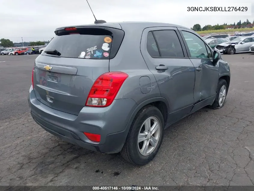 2020 Chevrolet Trax Fwd Ls VIN: 3GNCJKSBXLL276429 Lot: 40517146