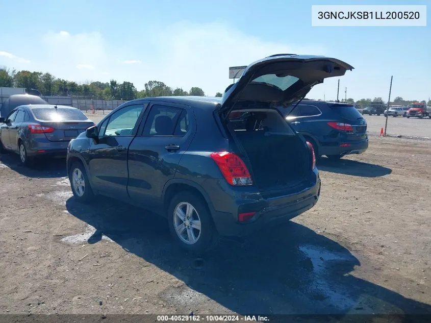 3GNCJKSB1LL200520 2020 Chevrolet Trax Fwd Ls