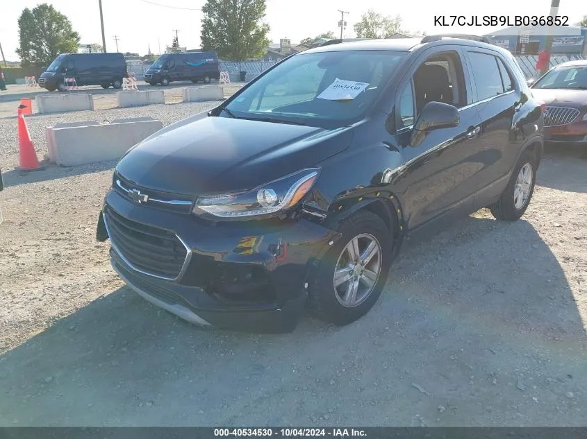 KL7CJLSB9LB036852 2020 Chevrolet Trax Fwd Lt