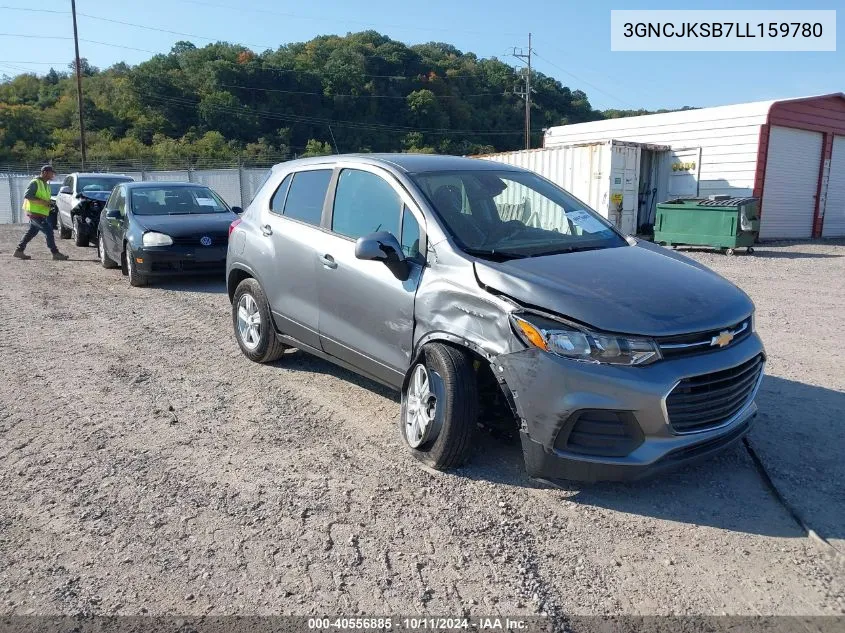 2020 Chevrolet Trax Fwd Ls VIN: 3GNCJKSB7LL159780 Lot: 40556885