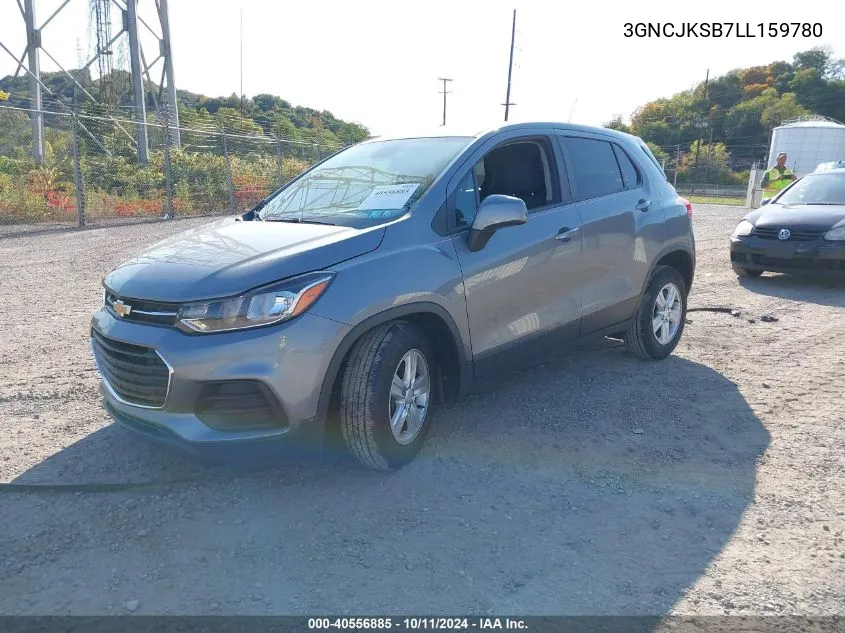 2020 Chevrolet Trax Fwd Ls VIN: 3GNCJKSB7LL159780 Lot: 40556885