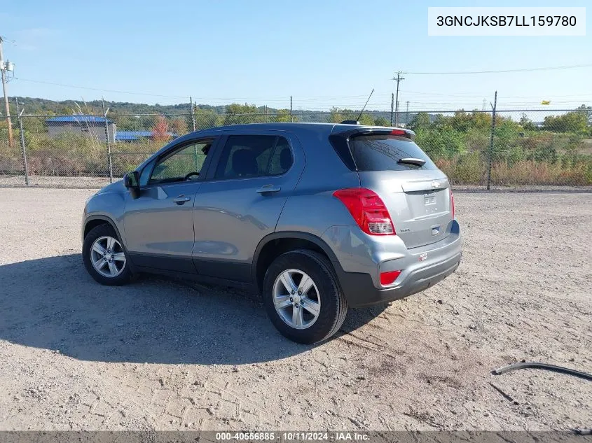 2020 Chevrolet Trax Fwd Ls VIN: 3GNCJKSB7LL159780 Lot: 40556885