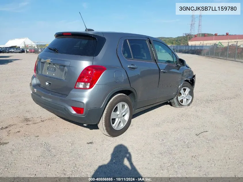 2020 Chevrolet Trax Fwd Ls VIN: 3GNCJKSB7LL159780 Lot: 40556885