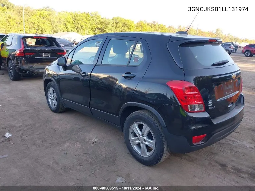 2020 Chevrolet Trax Fwd Ls VIN: 3GNCJKSB1LL131974 Lot: 40569515