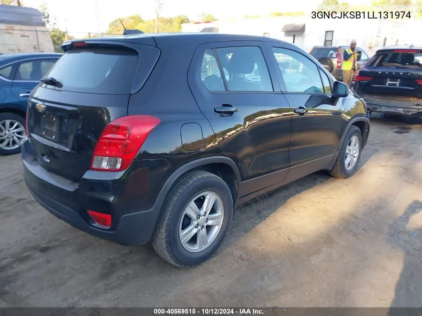 2020 Chevrolet Trax Fwd Ls VIN: 3GNCJKSB1LL131974 Lot: 40569515