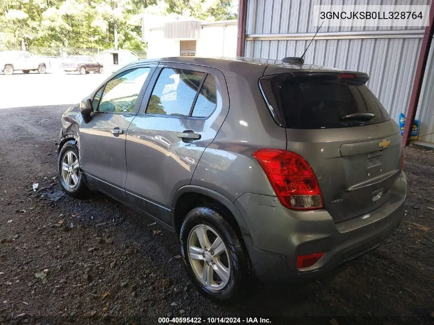 2020 Chevrolet Trax Fwd Ls VIN: 3GNCJKSB0LL328764 Lot: 40595422