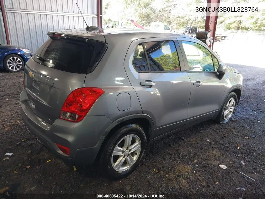 2020 Chevrolet Trax Fwd Ls VIN: 3GNCJKSB0LL328764 Lot: 40595422