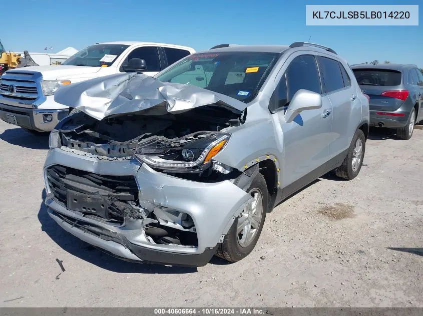 2020 Chevrolet Trax Fwd Lt VIN: KL7CJLSB5LB014220 Lot: 40606664