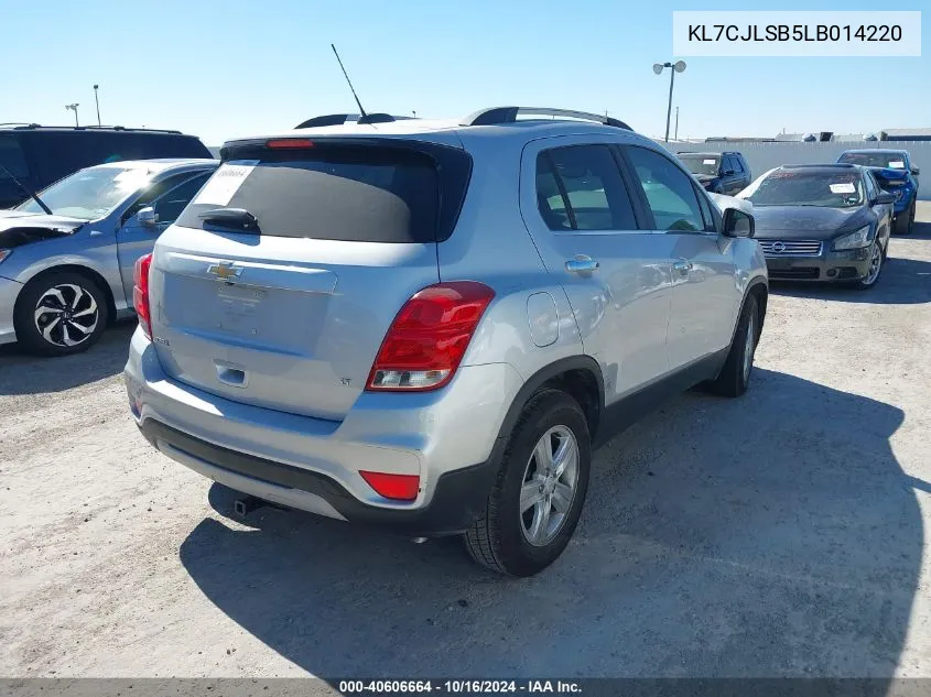 2020 Chevrolet Trax Fwd Lt VIN: KL7CJLSB5LB014220 Lot: 40606664