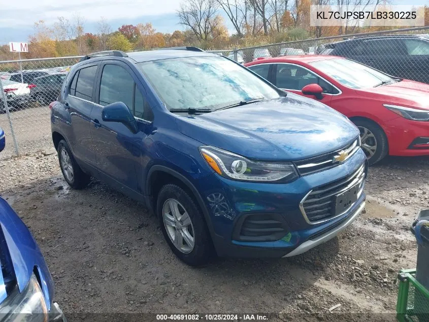 2020 Chevrolet Trax Awd Lt VIN: KL7CJPSB7LB330225 Lot: 40691082