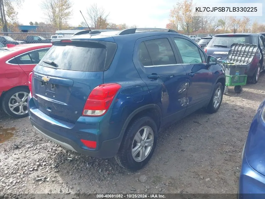 2020 Chevrolet Trax Awd Lt VIN: KL7CJPSB7LB330225 Lot: 40691082