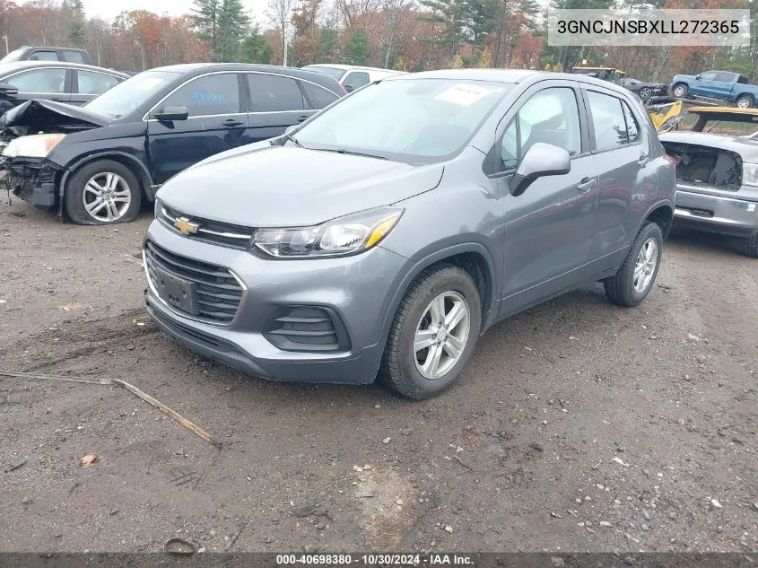 2020 Chevrolet Trax Awd Ls VIN: 3GNCJNSBXLL272365 Lot: 40698380