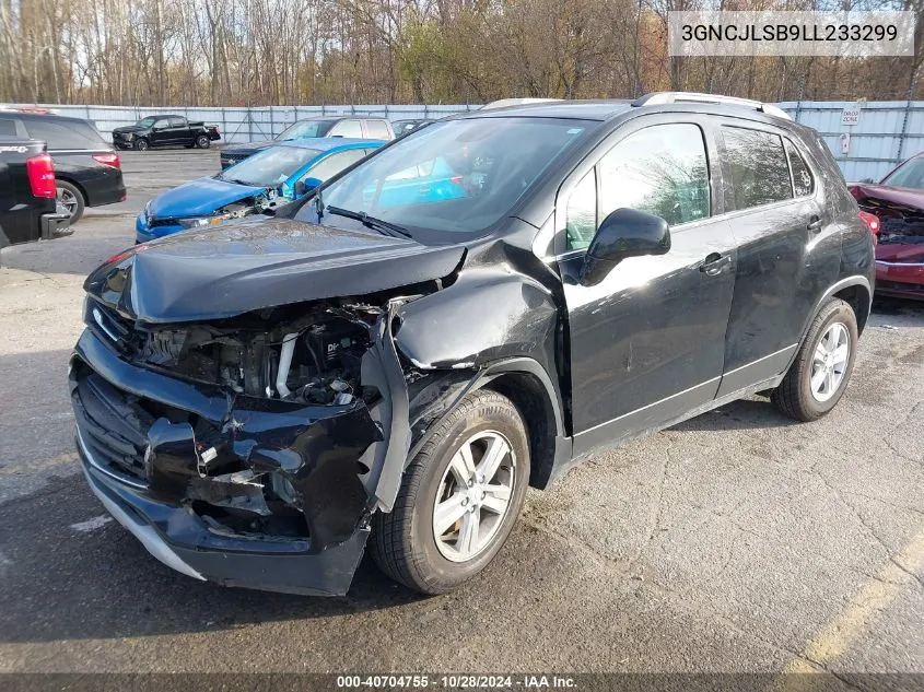 2020 Chevrolet Trax Fwd Lt VIN: 3GNCJLSB9LL233299 Lot: 40704755