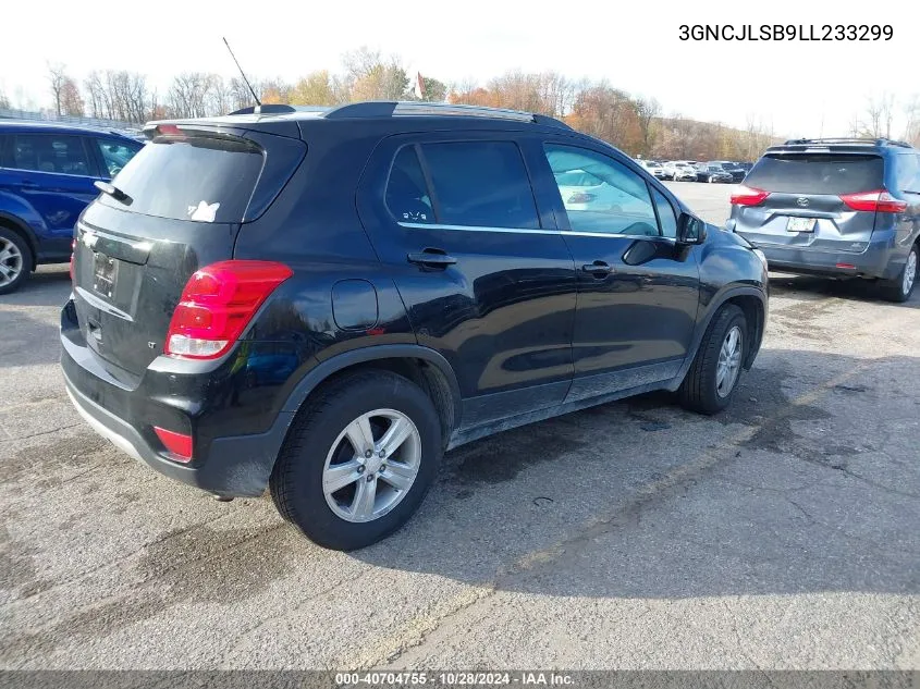 2020 Chevrolet Trax Fwd Lt VIN: 3GNCJLSB9LL233299 Lot: 40704755