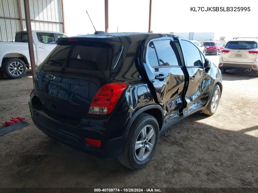 2020 Chevrolet Trax Fwd Ls VIN: KL7CJKSB5LB325995 Lot: 40709774