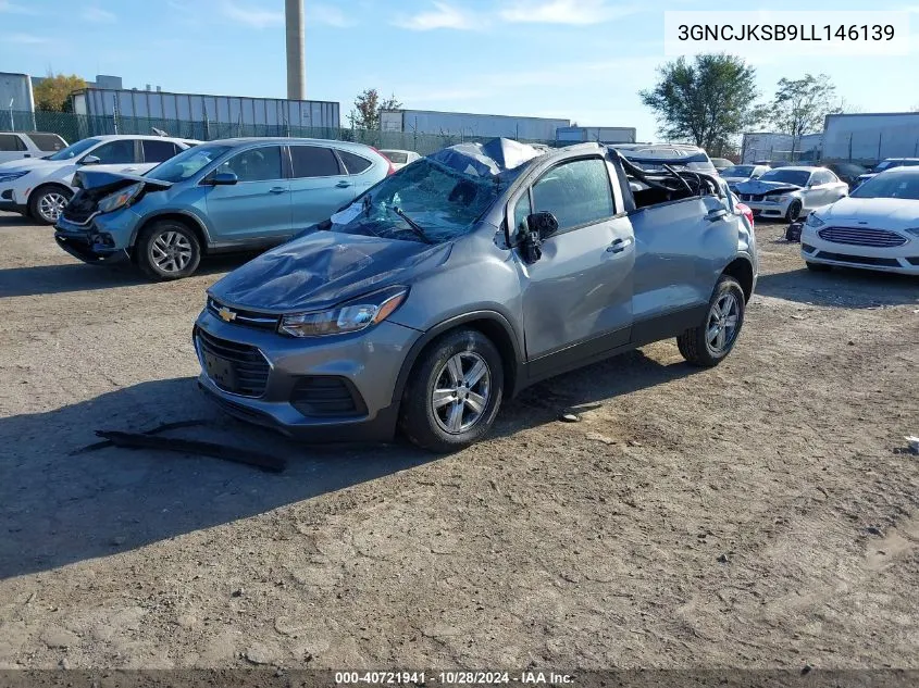 2020 Chevrolet Trax Fwd Ls VIN: 3GNCJKSB9LL146139 Lot: 40721941