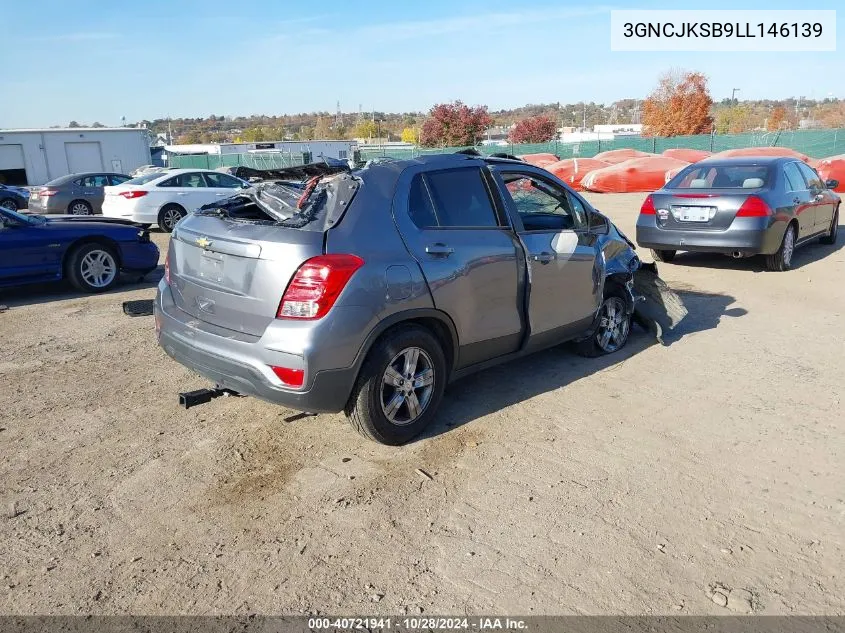 2020 Chevrolet Trax Fwd Ls VIN: 3GNCJKSB9LL146139 Lot: 40721941