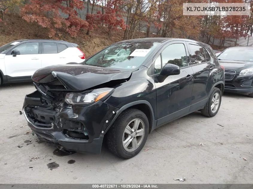 2020 Chevrolet Trax Fwd Ls VIN: KL7CJKSB7LB328235 Lot: 40722671