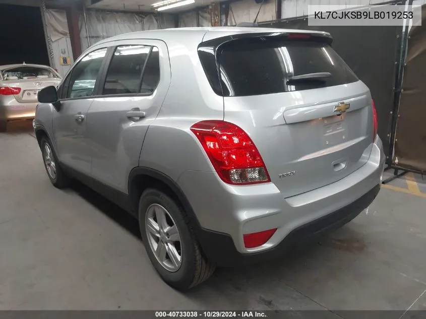 2020 Chevrolet Trax Fwd Ls VIN: KL7CJKSB9LB019253 Lot: 40733038