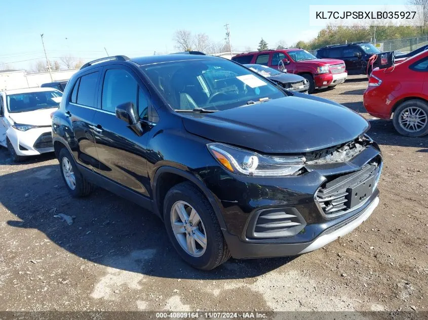 2020 Chevrolet Trax Awd Lt VIN: KL7CJPSBXLB035927 Lot: 40809164