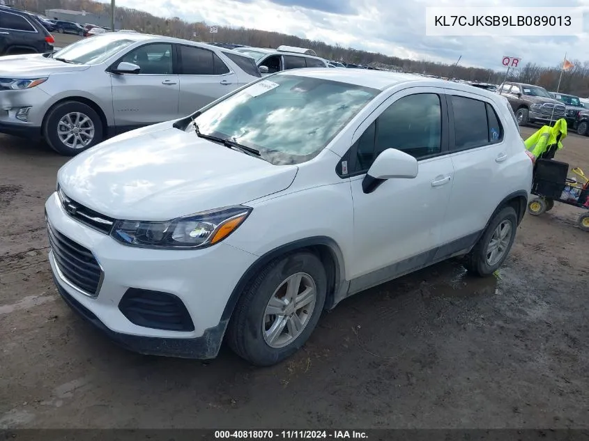 2020 Chevrolet Trax Fwd Ls VIN: KL7CJKSB9LB089013 Lot: 40818070