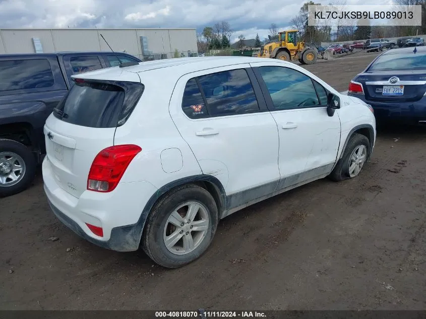 2020 Chevrolet Trax Fwd Ls VIN: KL7CJKSB9LB089013 Lot: 40818070