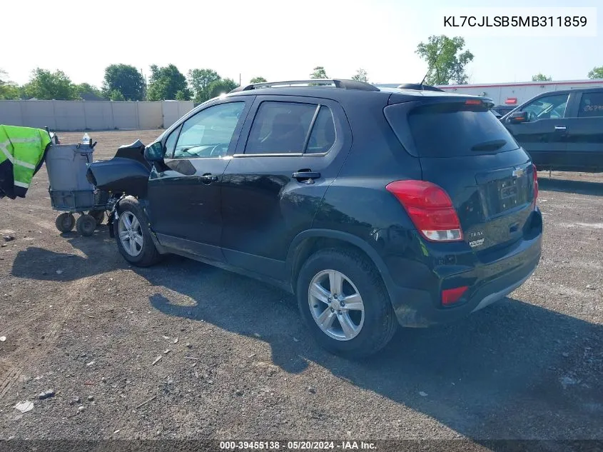 KL7CJLSB5MB311859 2021 Chevrolet Trax Fwd Lt