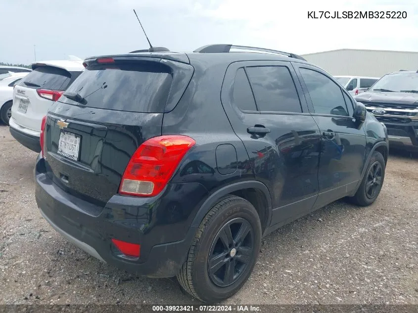 KL7CJLSB2MB325220 2021 Chevrolet Trax Fwd Lt