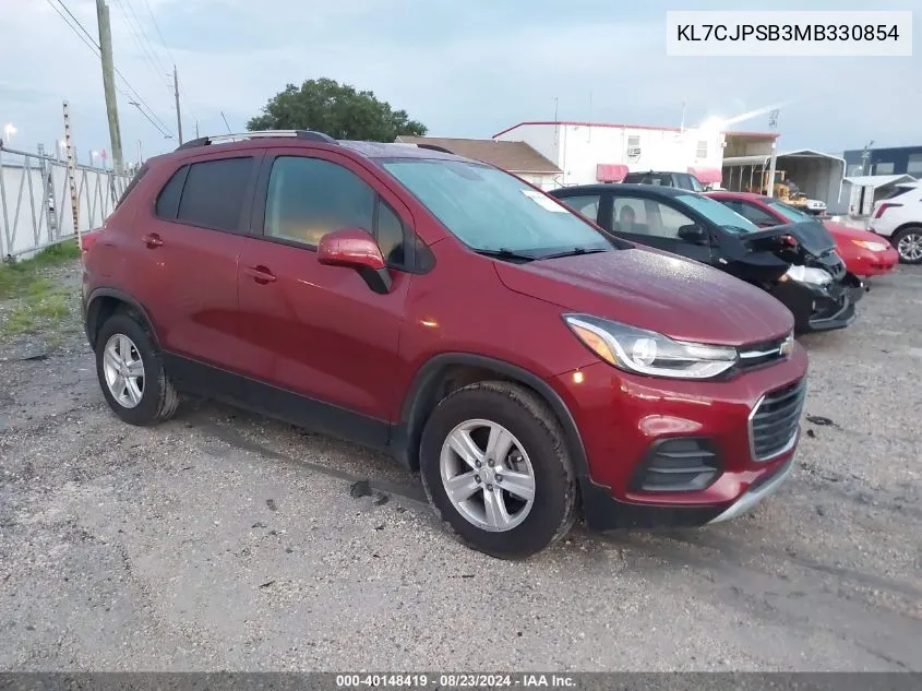 KL7CJPSB3MB330854 2021 Chevrolet Trax Awd Lt