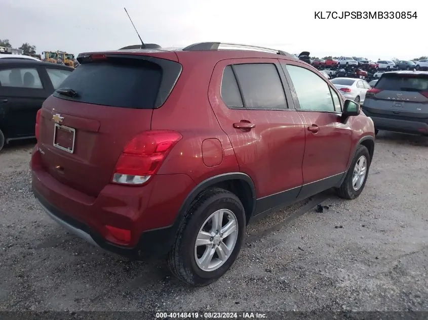 KL7CJPSB3MB330854 2021 Chevrolet Trax Awd Lt