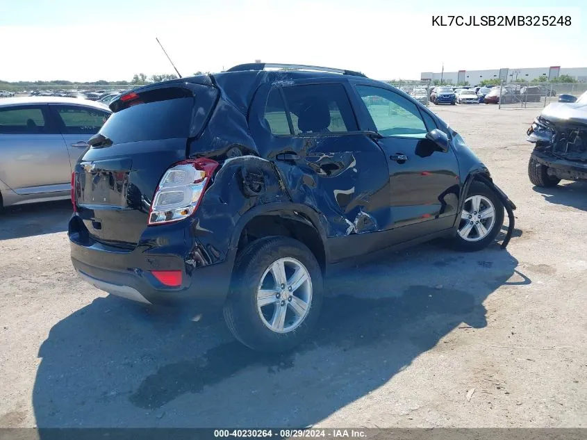 KL7CJLSB2MB325248 2021 Chevrolet Trax Fwd Lt