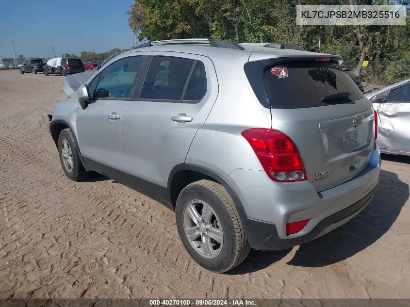 KL7CJPSB2MB325516 2021 Chevrolet Trax 1Lt