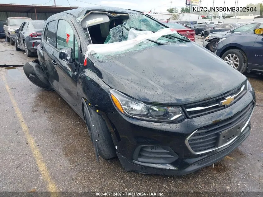 2021 Chevrolet Trax Awd Ls VIN: KL7CJNSB0MB302904 Lot: 40712497