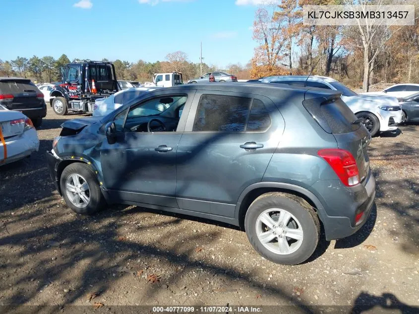 2021 Chevrolet Trax Fwd Ls VIN: KL7CJKSB3MB313457 Lot: 40777099