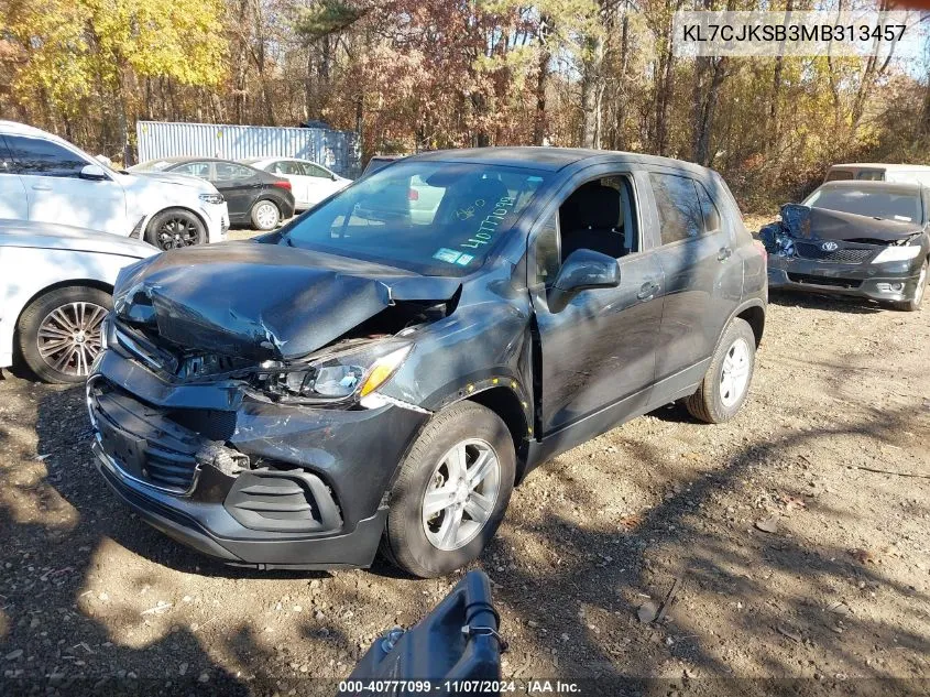 2021 Chevrolet Trax Fwd Ls VIN: KL7CJKSB3MB313457 Lot: 40777099