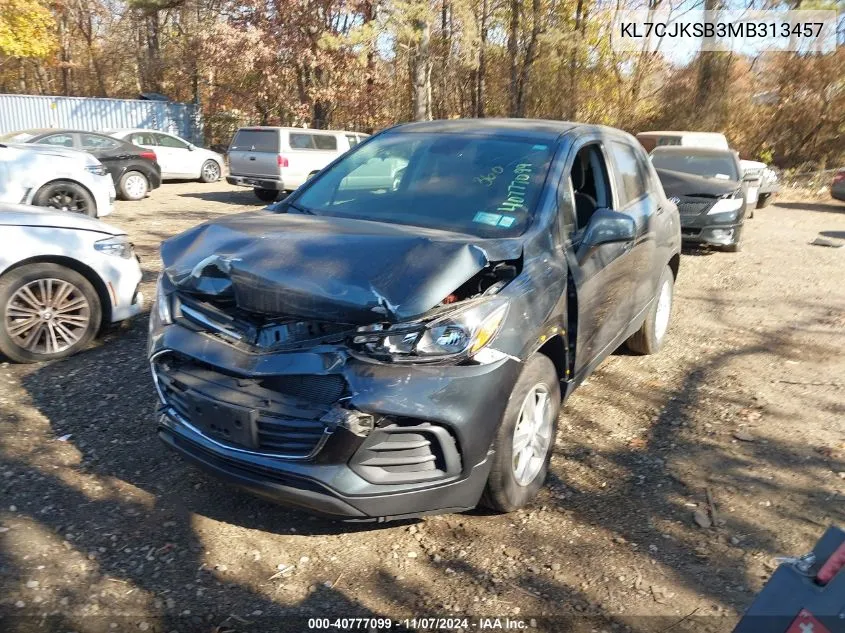 2021 Chevrolet Trax Fwd Ls VIN: KL7CJKSB3MB313457 Lot: 40777099