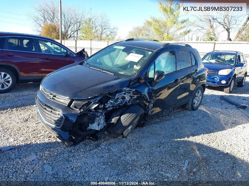 2021 Chevrolet Trax Fwd Lt VIN: KL7CJLSB9MB307233 Lot: 40840006