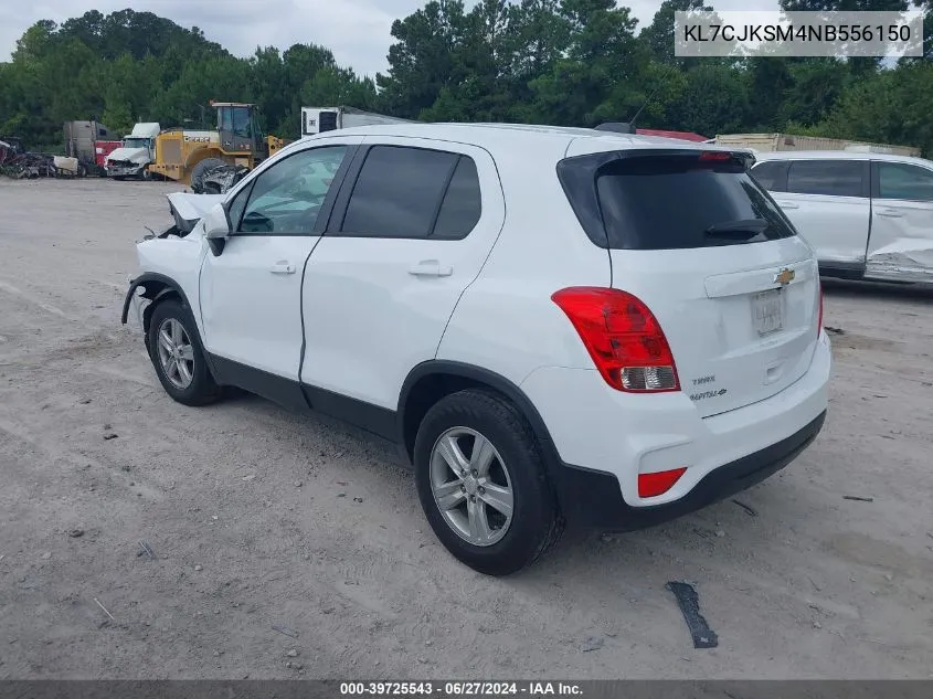 2022 Chevrolet Trax Fwd Ls VIN: KL7CJKSM4NB556150 Lot: 39725543