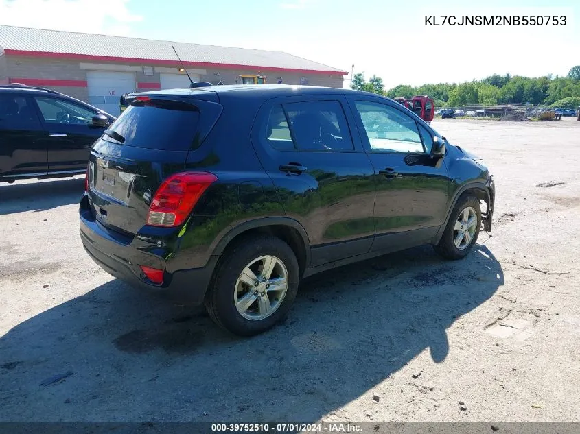 KL7CJNSM2NB550753 2022 Chevrolet Trax Awd Ls