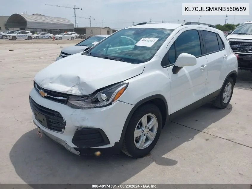 KL7CJLSMXNB560659 2022 Chevrolet Trax Fwd Lt