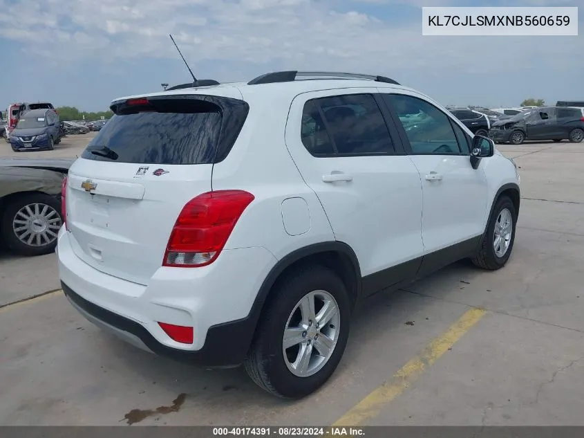 2022 Chevrolet Trax Fwd Lt VIN: KL7CJLSMXNB560659 Lot: 40174391