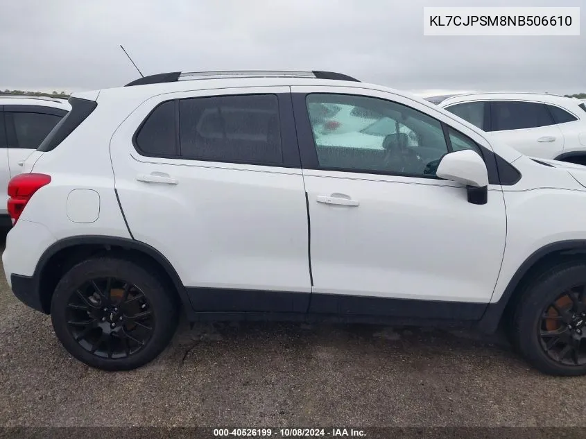 KL7CJPSM8NB506610 2022 Chevrolet Trax 1Lt