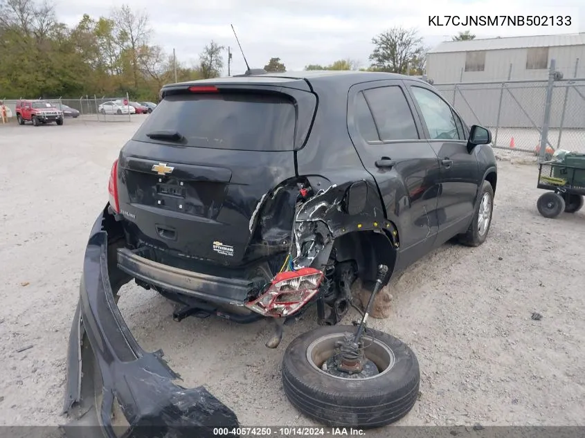 2022 Chevrolet Trax Ls VIN: KL7CJNSM7NB502133 Lot: 40574250