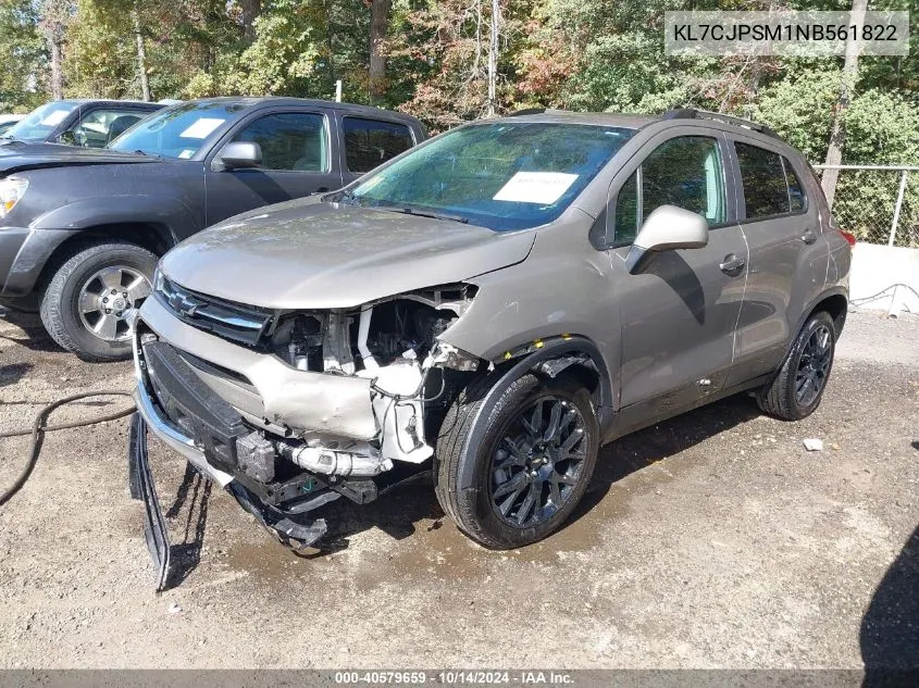 2022 Chevrolet Trax Awd Lt VIN: KL7CJPSM1NB561822 Lot: 40579659