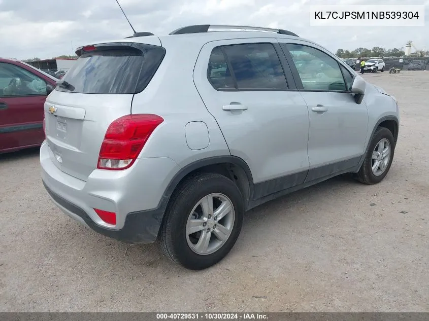 KL7CJPSM1NB539304 2022 Chevrolet Trax Awd Lt