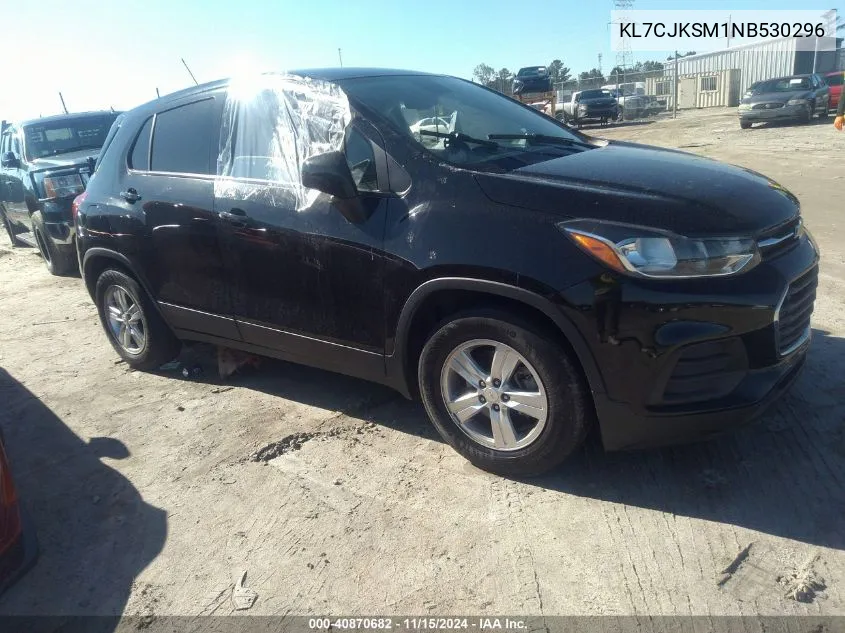 2022 Chevrolet Trax Fwd Ls VIN: KL7CJKSM1NB530296 Lot: 40870682