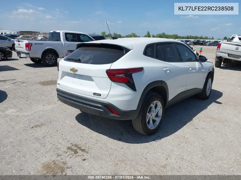 KL77LFE22RC238508 2024 Chevrolet Trax Fwd Sp