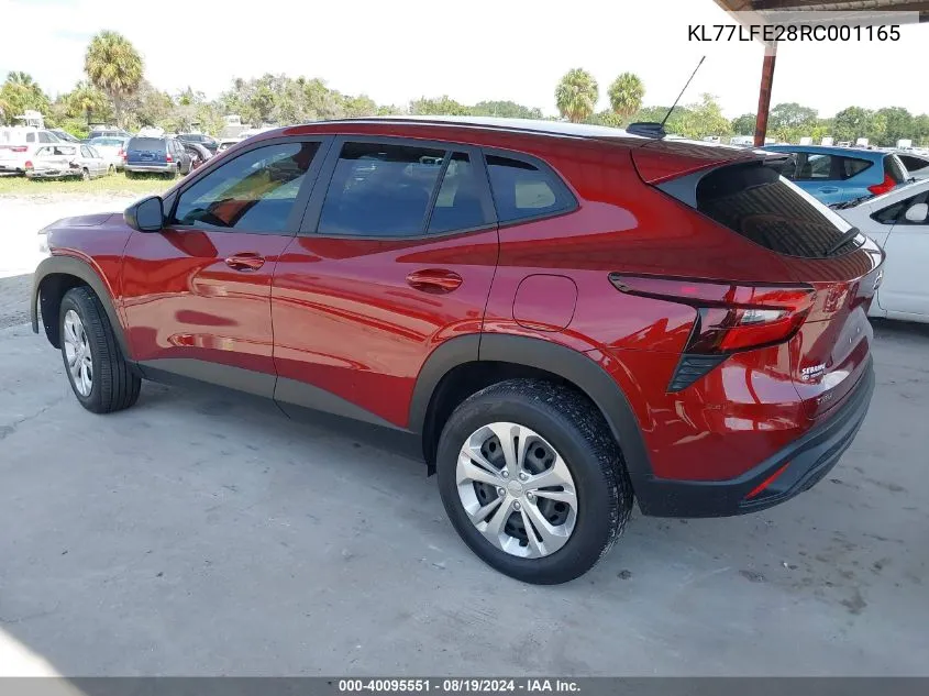 KL77LFE28RC001165 2024 Chevrolet Trax Fwd Sp