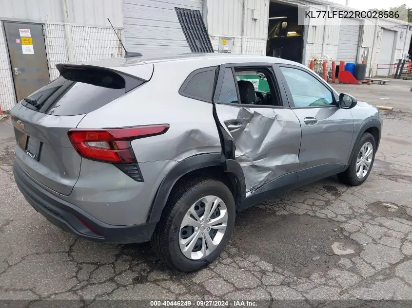 KL77LFE22RC028586 2024 Chevrolet Trax Fwd Sp