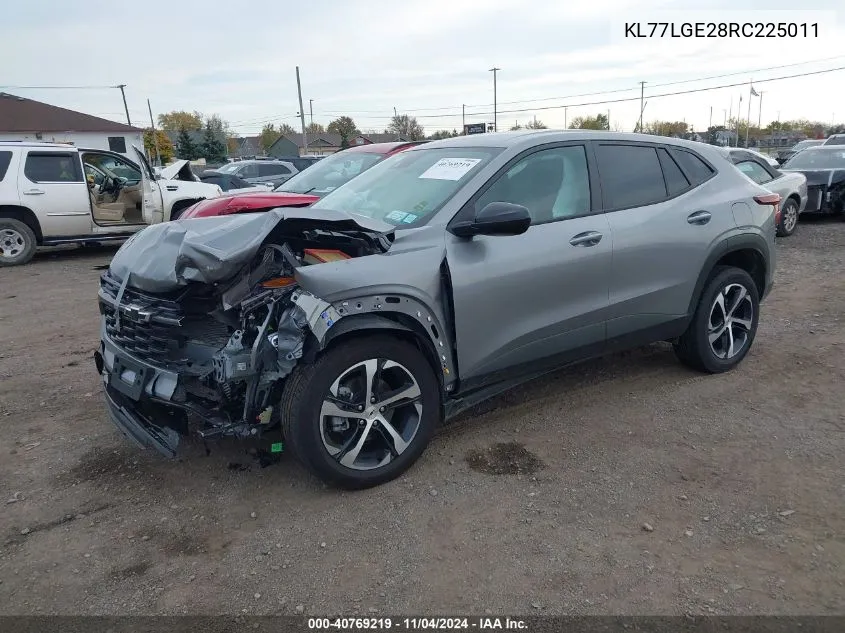 2024 Chevrolet Trax Fwd 1Rs VIN: KL77LGE28RC225011 Lot: 40769219